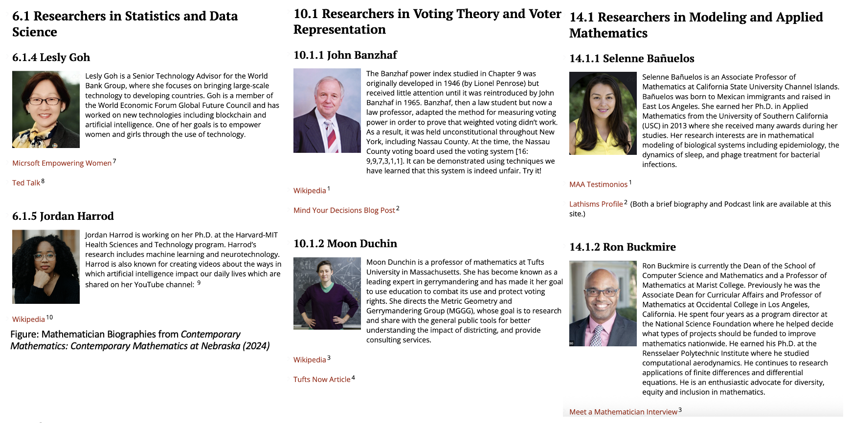 Current Day Researcher Biographies